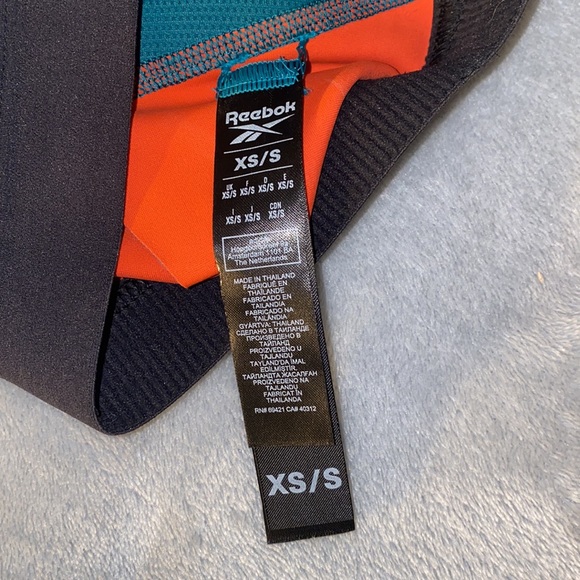 Reebok Teal & Coral Sports Bra - Picture 4 of 4